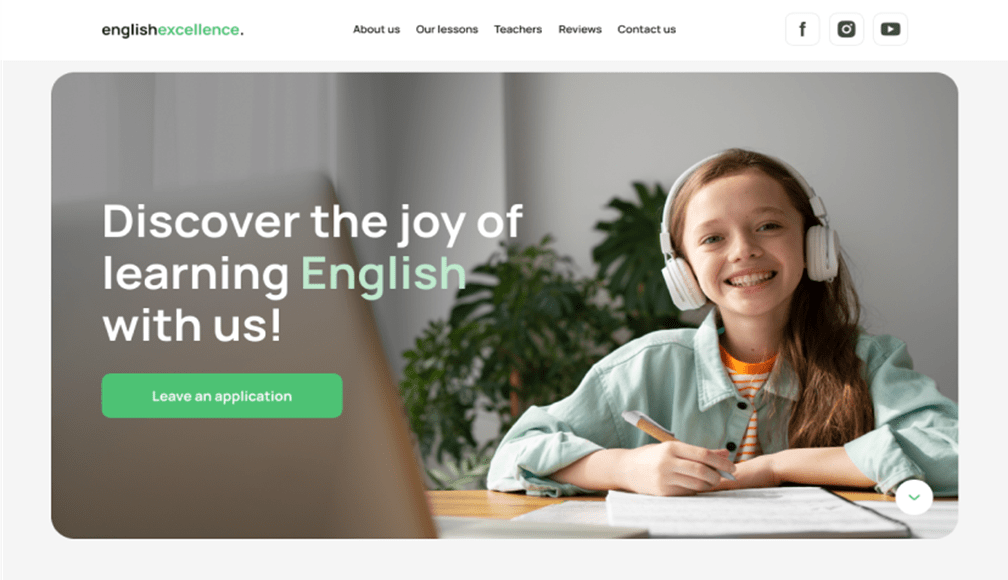 English Exellence website